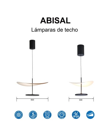 ABISAL* COLGANTE LED 1L 12W CCT 2700-5700K